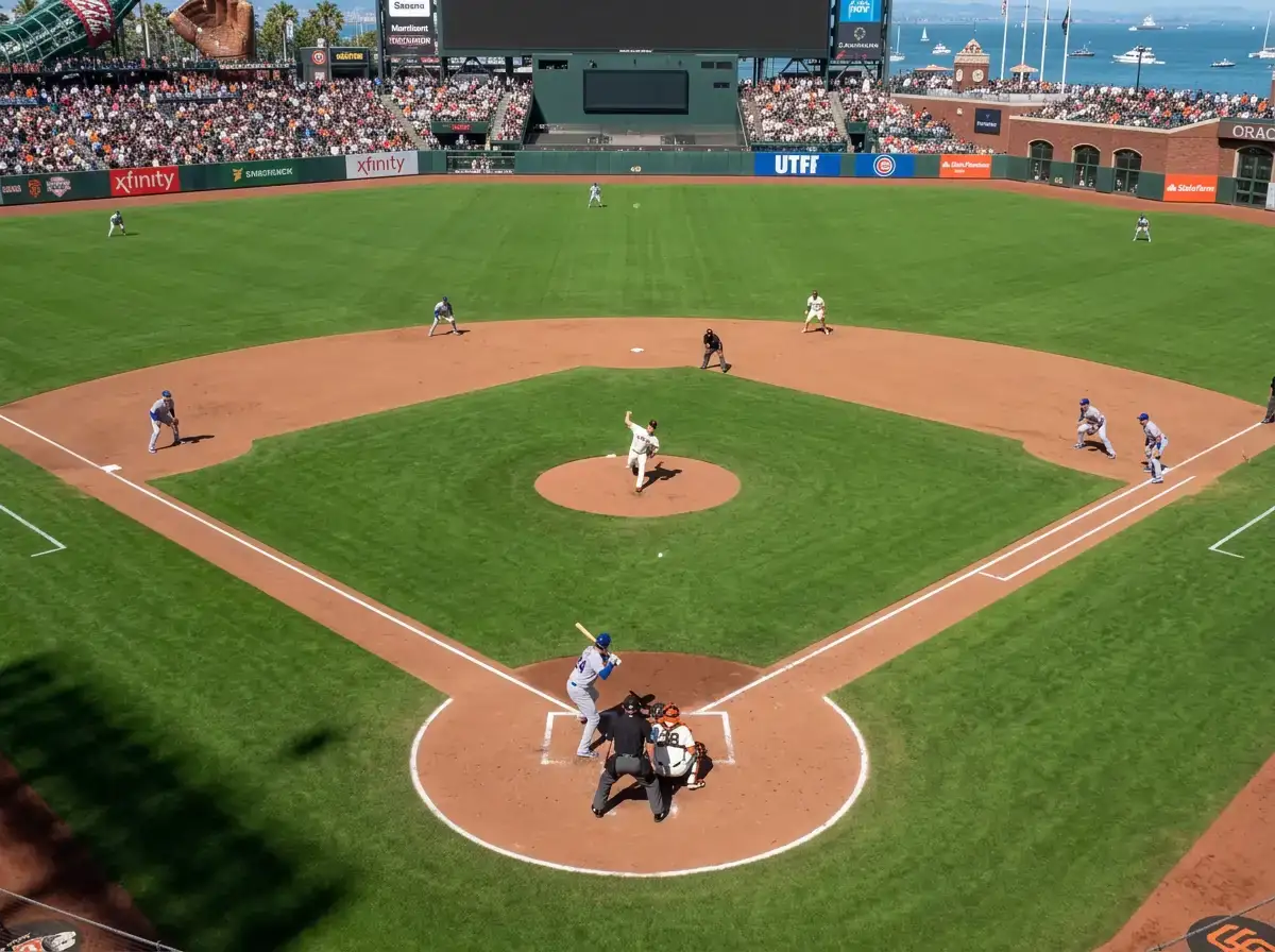 Baseball stadium scoreboard displaying total runs for over under betting market